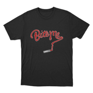 Lipstick Slogan T Shirt Black