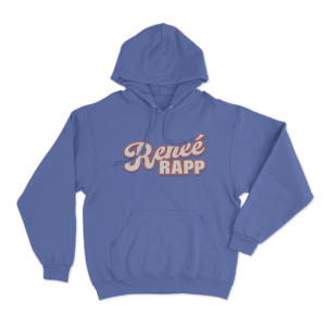 Renee Rapp Script Hoodie Blue 1