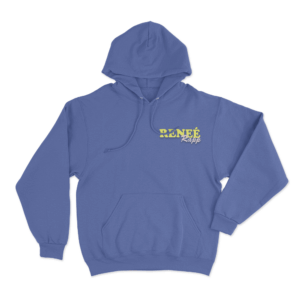 Renee Rapp Script Logo Hoodie Blue