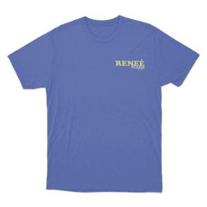 Renee Rapp Script Logo T Shirt Blue