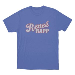 Renee Rapp Script T Shirt Blue 1