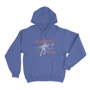 Star Girl Graphic Hoodie Blue